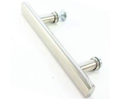 Di Vapor (R) tirador de puerta de ducha 150 mm | 15 cm (6 pulgadas) agujero a agujero | inoxidable
