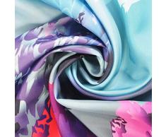 Fansu Cortina de Ducha Antimoho Impermeable Antibacteriano, 3D Mariposa Impresión Diseño Transparente Cortina de Baño/Ducha/Bañera 100% Poliéster con 12 Anillos (120x180cm,Rosado)