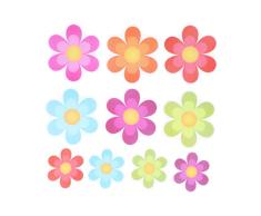TOPBATHY Pisada Antideslizante de la Tina de la Seguridad de la Etiqueta engomada de la Flor de la bañera 10pcs para la bañera de la Ducha