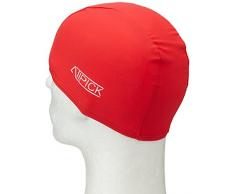 Atipick - Gorro natacion elastan en bolsa, rojo