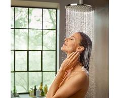 Hansgrohe 27620000 Ducha Fija 240 con Tecnología Powderrain, Montaje, Cromo, 240mm