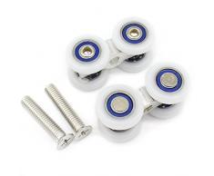 2pcs/Lot para puerta corredera de cristal rodillo rodillos Hanged caja de ventana ducha puerta rueda