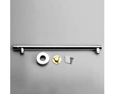 TuToy 40Cm Montaje En Pared Baño Ducha Cabezal Extensión Recta Brazo Entrada Inferior Manguera
