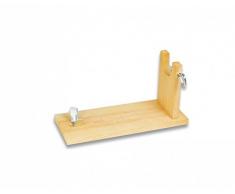 Jamonero - Soporte para jamones Banqueta Albainox, base de madera, tamaño de 40 x 18 x 16 cms, peso 1,5 Kgs, 20076