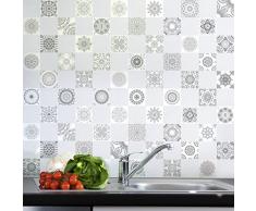 Ambience-Live - Lote de 60 Azulejos Adhesivos para la Pared, diseÃ±o Que imita Cemento, 20Â xÂ 20Â cm