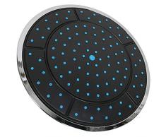 Reemplazable Rociador Spa 1Pcs 25Cm Plástico Forma Redonda Ducha De Lluvia Powered Room Top Ducha Cabezal De Techo Boquilla Accesorios De Cabina