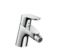 Hansgrohe 31922000 Focus grifo monomando de bidé, con vaciador Push-Open, cromo
