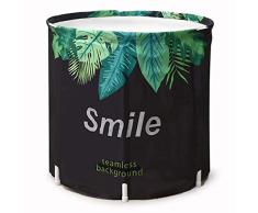 ZDW Bañera plegable Bañera de remojo portátil, Tina de baño ecológica para cabina de ducha Baño Spa, Aislamiento grueso para mantener el calor (70 Times; 65Cm),si