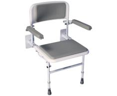 Aidapt VB535 Solo Deluxe - Silla para ducha con asiento y respaldo acolchados