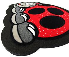 Felpudo Goma Antideslizante Mariquita 40 x 70 cm secador Passi interno externo alfombrilla a medida Mod.FORMAT 25