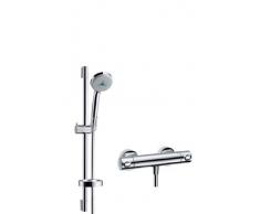 Hansgrohe 27085000 Croma 100 Multi set de ducha con termostato, 0,90m, 3 tipos de chorro, cromo