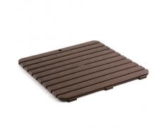 TATAY 5530000 - Tarima de ducha cuadrada, 55 x 3 x 55 cm, color marrón