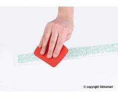 TRD04, tapete de Silicona para Realizar Encajes de azúcar con Forma de Hojas, Color Blanco