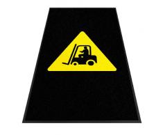 Andersen 2120435 Nylon fibra interior DF920, Classic Impressions, seguridad Logo Alfombrilla De Goma De Nitrilo espalda, 830 g/m2, formato vertical, 85 cm x 150 cm