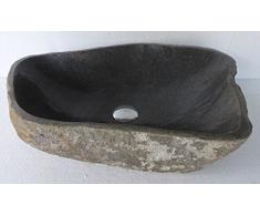 Lavabo en piedra natural, diametro 50 cm + 1 tapon (desagüe) 8cm. Elección sobre fotos con dimensiones exactas