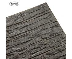 WANWEITONG Pe 3D de espuma de ladrillo del papel pintado, diy auto adhesivo 3D pegatinas de pared para Gery 36 PC