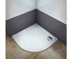Plato de ducha redondo/circular piedra artificial revestimiento acrílico para mamaparas de baño (90x90cm)
