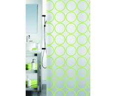 Spirella 180 x 200, Verde colección Ando, Cortina de Ducha Textil, 100% Polyester, PEVA