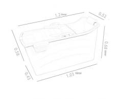 GLokpp Adulto bañera Plegable plástico del bebé Piscina for los niños Baño Barril de Hogares Gran bañera portátil, Espesado Plegable bañera, hidromasaje, Ducha portátil (Color : A)