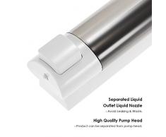 Decdeal Dispensador de Jabón de Pared Manual, para Champú Líquido Gel de Ducha Limpiador Loción para Baño/Hotel (200ml)