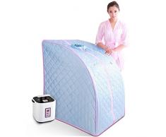 Personal Spa Sauna Portable Sauna Plegable Inicio Steam Box Negativo Ion Detox Sauna Caja (Azul) , blue