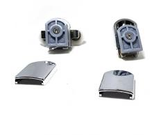 Juego de 8 ruedas para puerta de ducha, aleación de cinc