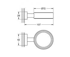 Grohe 40508000 - Soporte jabonera Essentials Cube