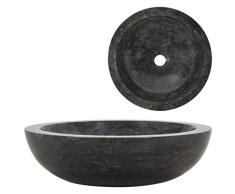 mewmewcat Lavabo 40x12 cm mármol Negro