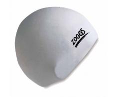 Zoggs, gorro de natación de silicona, Unisex adulto, Silicone Cap, blanco, talla única