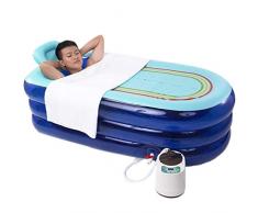 HIZLJJ Inflable Sauna portátil 1.5L de Vapor Sauna SPA de Cuerpo Completo Que Adelgaza pérdida de Peso de desintoxicación Terapia (Color : Blue)