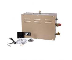 Hanchen 3KW Generador de Vapor para Sauna Baño Turco Ducha 2m³ Temperatura Ajustable 25-55℃ Temporizador 30min-12h 220V CE (3KW / 220V)