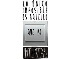 Vinilo decorativo pegatina pared, cristal, puerta (Varios colores a elegir)-frase