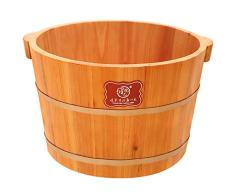 Foot tub Pie de Abeto de Madera Maciza, baño de pies con Sauna baño de pies de 24 cm de Altura