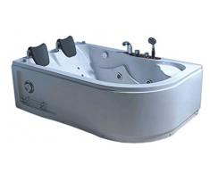 Bañera hidromasaje Model HAVANA 170 X 115 cm Bañera de esquina hidromasaje Spa Para 2 nueva