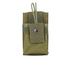 Tbest Bolsa de Radio Táctica Molle, Bolsa de Radio de Policía Funda de Radio Radio Pouch Bolsa de Cinturón de Radio Impermeable Militar Caza Nylon Walkie Talkies Bolsa Titular