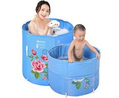 Neilyn Puede levantar la bañera plegable Adulto no inflable Edredones de nylon Bebé Bañera Bañera Baño de niños Bañera inflable Piscina Sauna Baño doble uso plegable Espesar bañera medicada