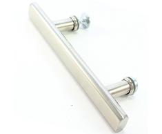 Di Vapor (R) 130 mm para puerta de ducha | 13 cm agujero a agujero | acero inoxidable