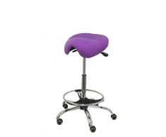 Piqueras Y Crespo T16BALI82 Ergo - Taburete clínico giratorio y ergonómico, color morado