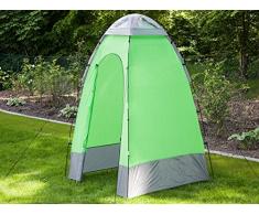 Skandika Cabina ducha camping - Cabina ducha de camping, color verde / gris, talla 130 x 130 x 210 cm