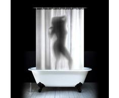 Desconocido Cortina de ducha sexy mujer desnuda en la ducha - Cortina inusual con figura