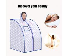 Sauna Caja Portátil Sala De Vapor Plegable Infrarrojo Lejano Máquina De Vapor Fumigación Cuerpo Sudor 60 Min Tiempo, 40 40-75 ℃, con Control Remoto, Cubierta De Tela Extraíble