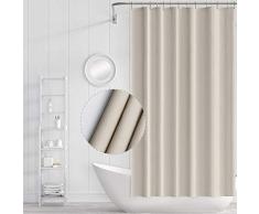Funria Cortina Baño Impermeable Antimoho Antibacteriano Cortinas Baño EVA Cortinas de Ducha, Anillos de Cortina Incluidos, 180 X 180CM