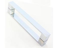 Di Vapor (R) mango de puerta de ducha (acero inoxidable macizo, 192 mm (19,2 cm) orificio a Hol