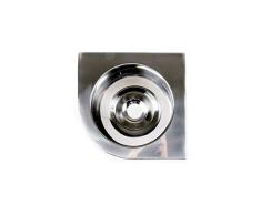 Timblau - Tim-019011 - Lavamanos Esquinero para Baño de Acero Inoxidable sin Taladro de Grifo, Brillante