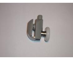 Juego de 8 para mampara de ducha de 4 soportes para cañas de pescar superior e inferior y tapas para 4 23 mm
