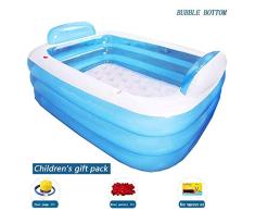 SDYBYG Plegable bañera de Barril del baño de Tina de baño de Adultos Inflable, bañera Cubo de plástico Grueso, para niños Bañera para baño Piscina