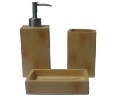 Protenrop Set de 3 Piezas para Lavabo, de Madera, Color marrón