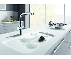 Clever 97806 Grifo de cocina 2 salidas, Cromado