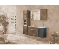 Lavabo base armario Lugano/supletoria puerta abatible color (front): pino-antracita, color (estructura): pino-Antracita