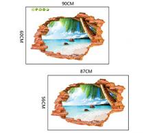 3d de etiqueta extraíble romper la Muro para pared/Vinilo Gemälde sintética Pegatinas dekorateur
